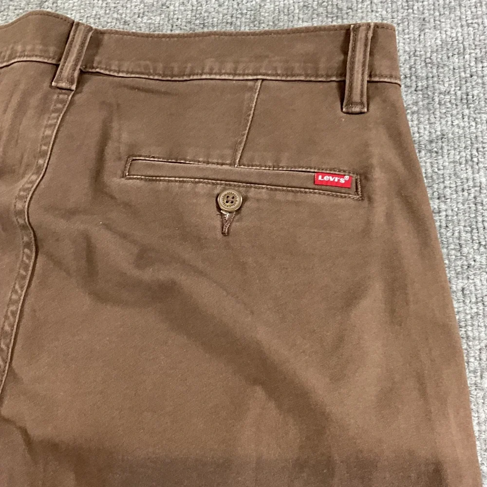 Levis XX Chino Standard Taper Pants Mens 32x34 Brown Stretch Chinos 85226-0139